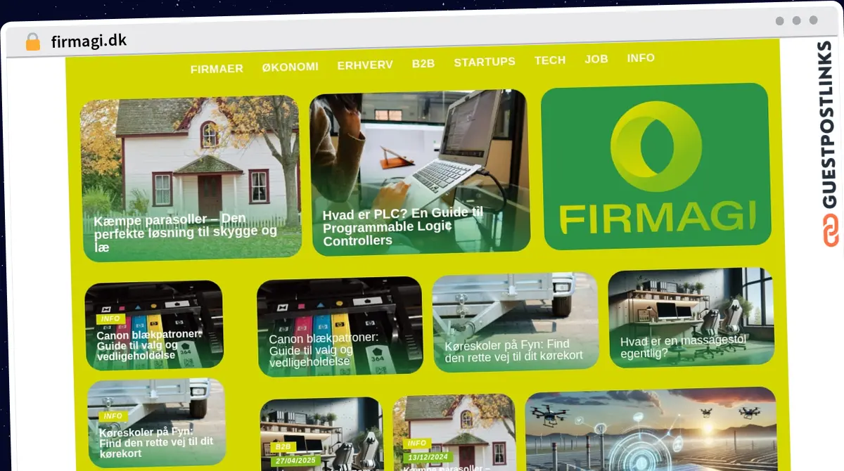 Publish Guest Post on firmagi.dk