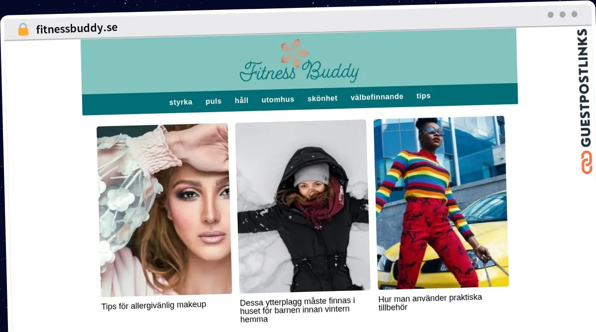 Publish Guest Post on fitnessbuddy.se