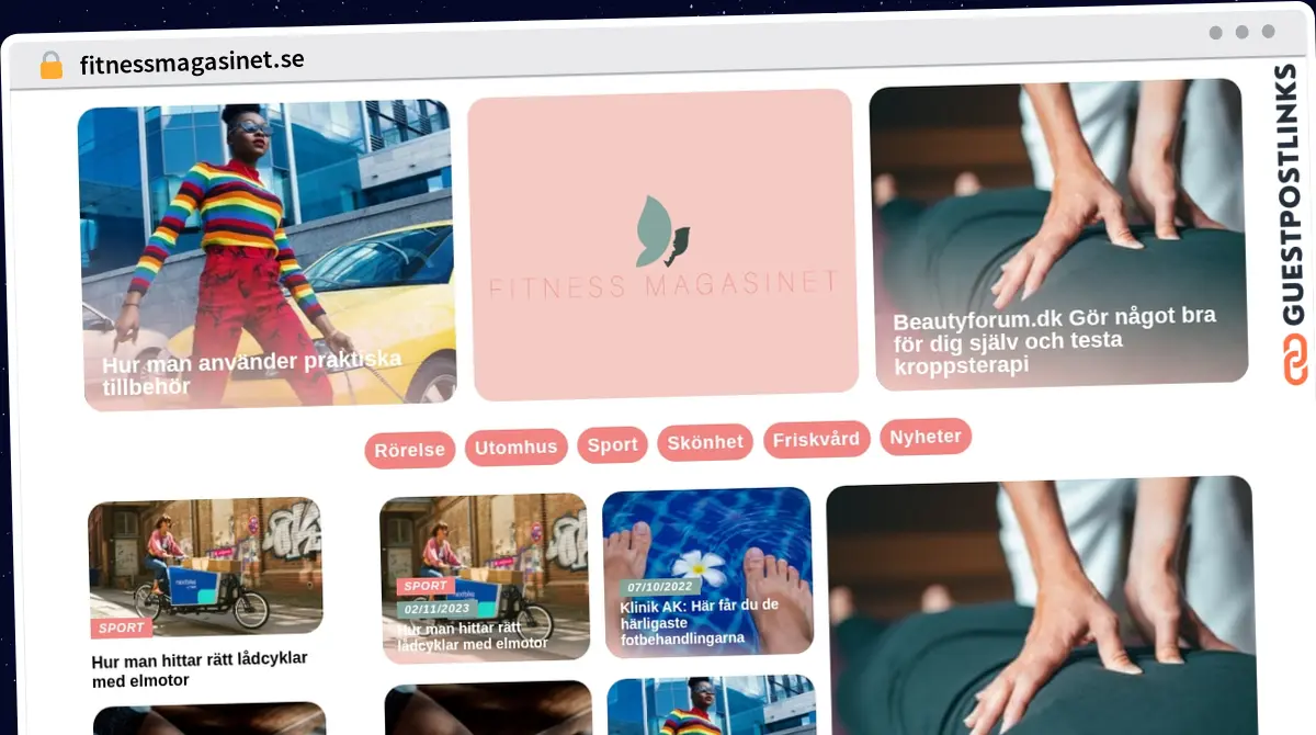 Publish Guest Post on fitnessmagasinet.se