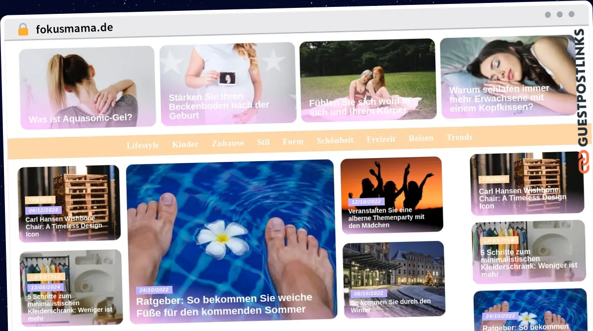 Publish Guest Post on fokusmama.de
