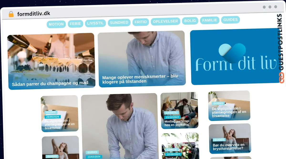 Publish Guest Post on formditliv.dk