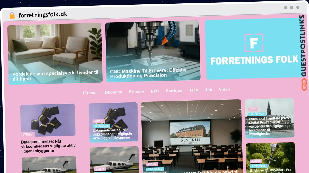 Publish Guest Post on forretningsfolk.dk