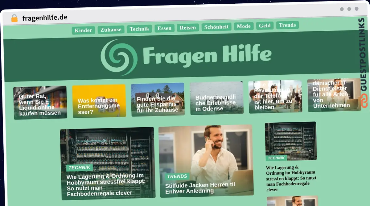 Publish Guest Post on fragenhilfe.de
