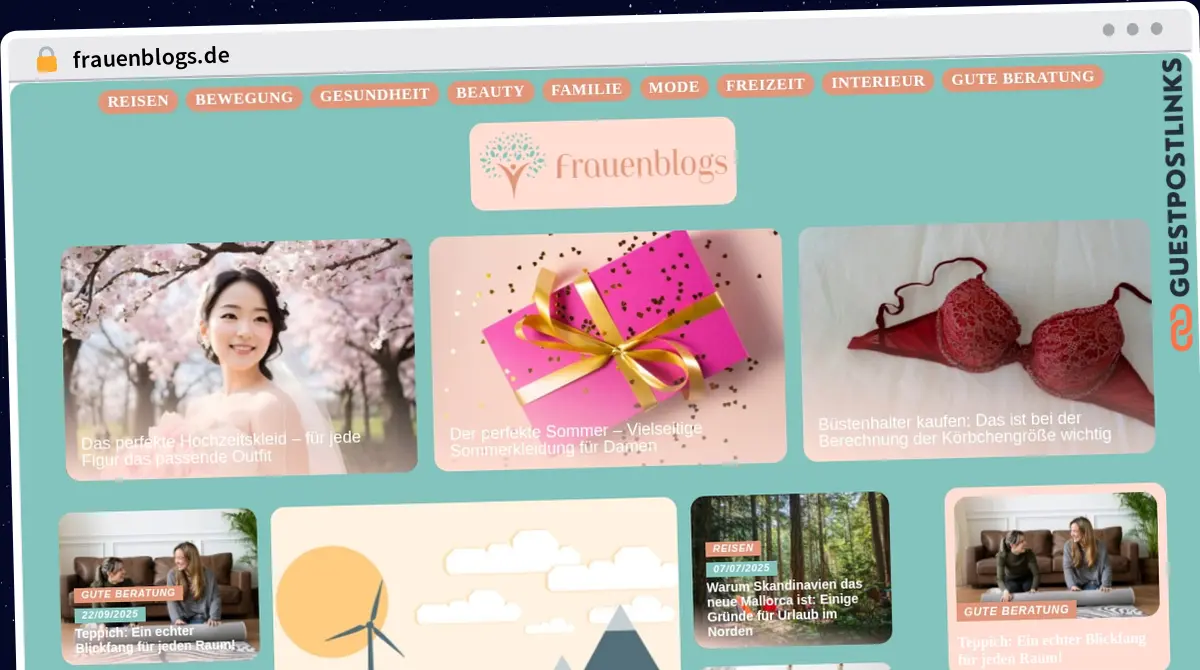 Publish Guest Post on frauenblogs.de