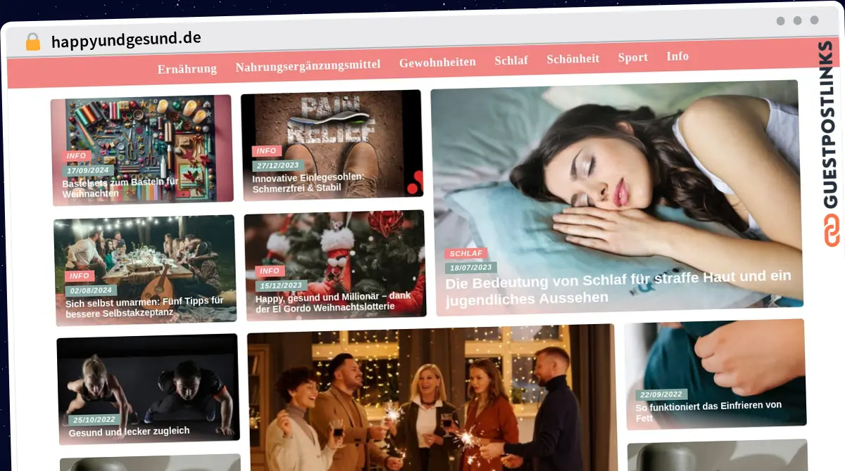 Publish Guest Post on happyundgesund.de