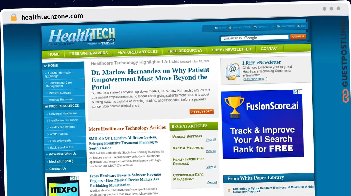 Publish Guest Post on healthtechzone.com