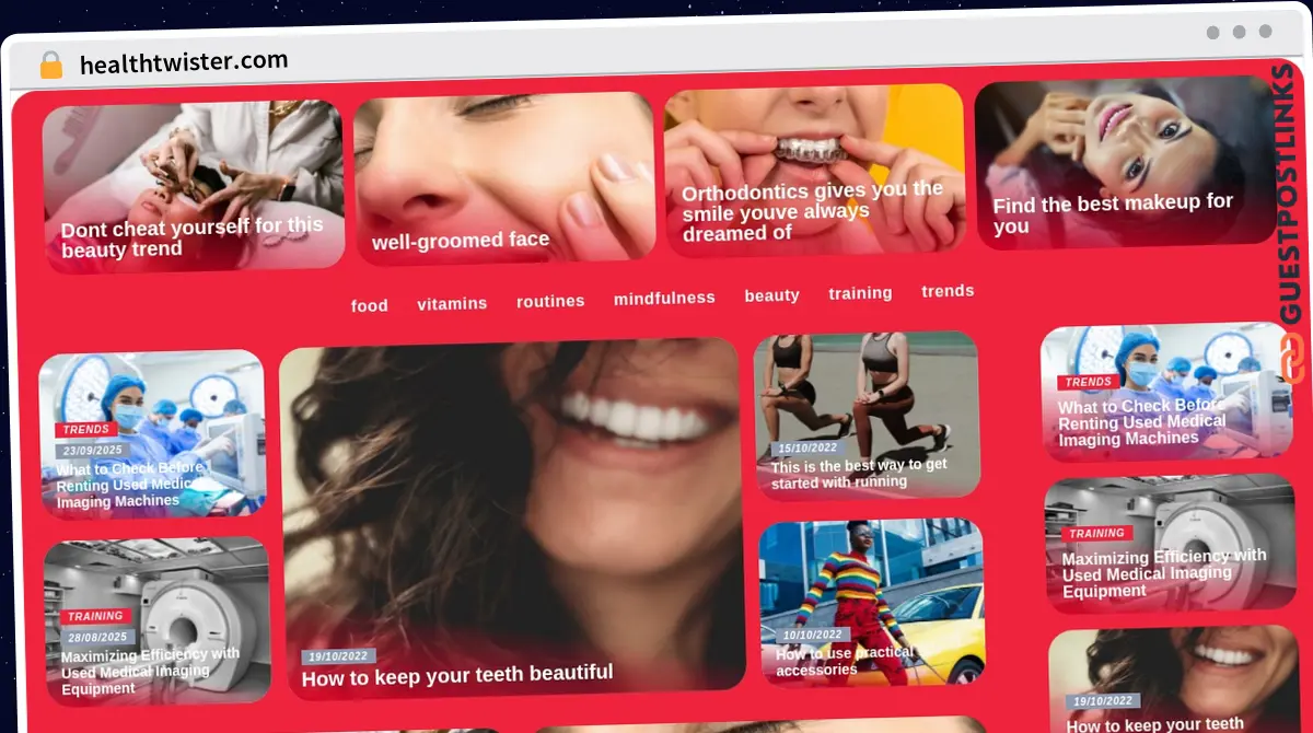 Publish Guest Post on healthtwister.com