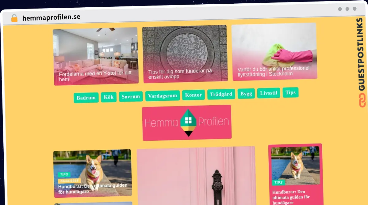Publish Guest Post on hemmaprofilen.se