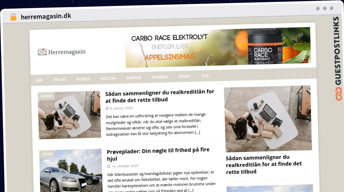 Publish Guest Post on herremagasin.dk