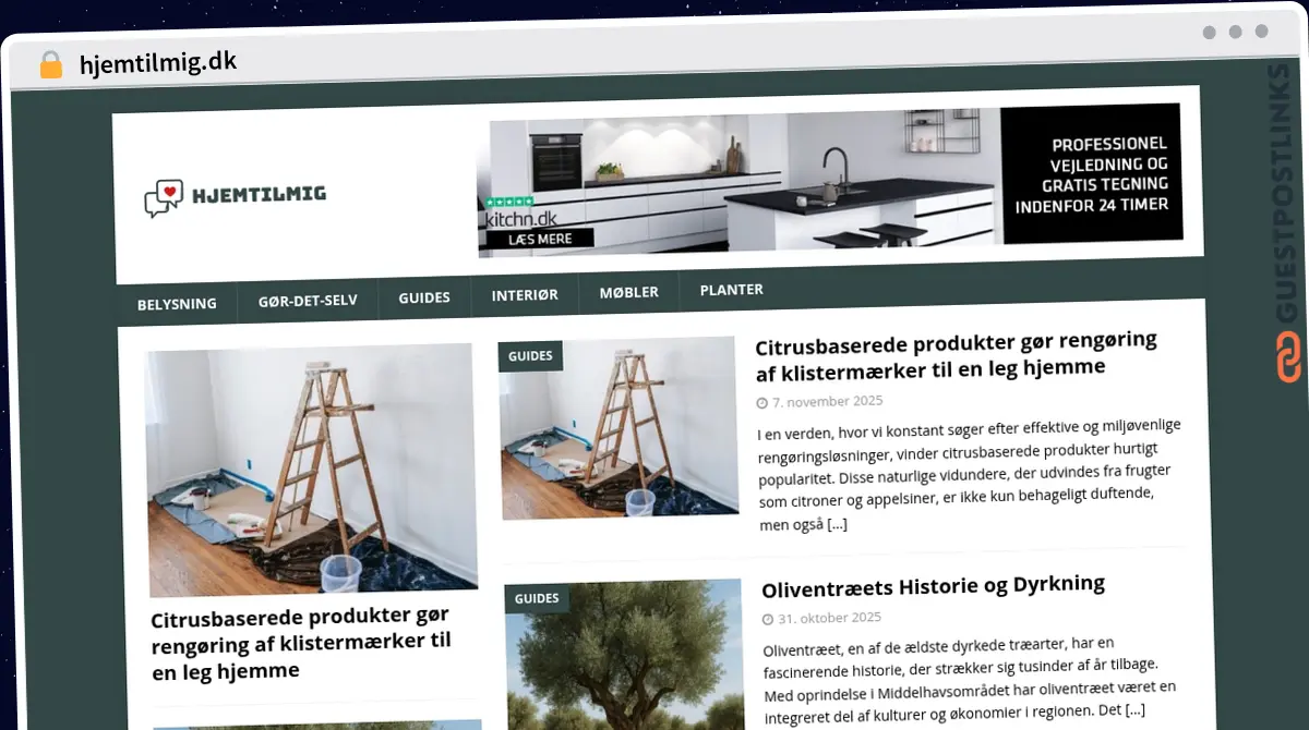 Publish Guest Post on hjemtilmig.dk