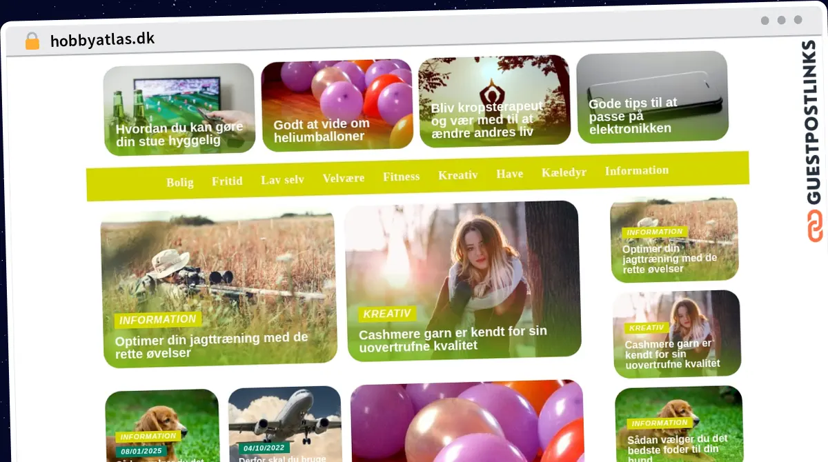 Publish Guest Post on hobbyatlas.dk