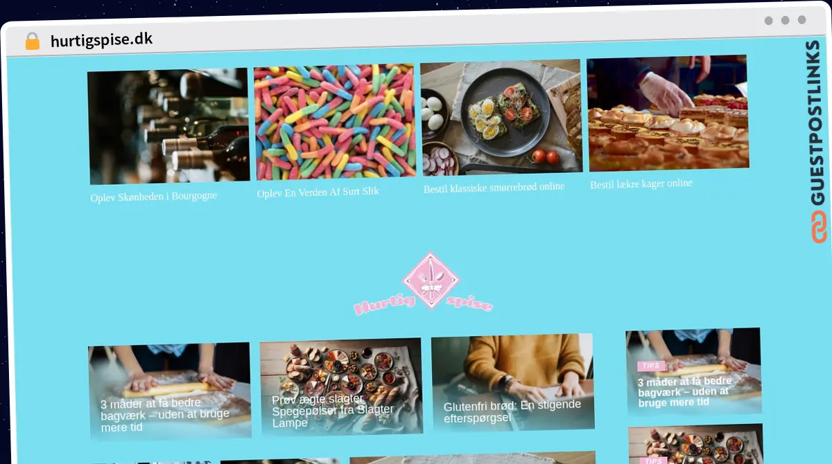Publish Guest Post on hurtigspise.dk