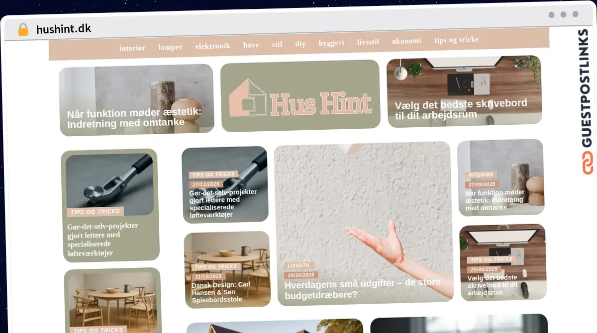 Publish Guest Post on hushint.dk