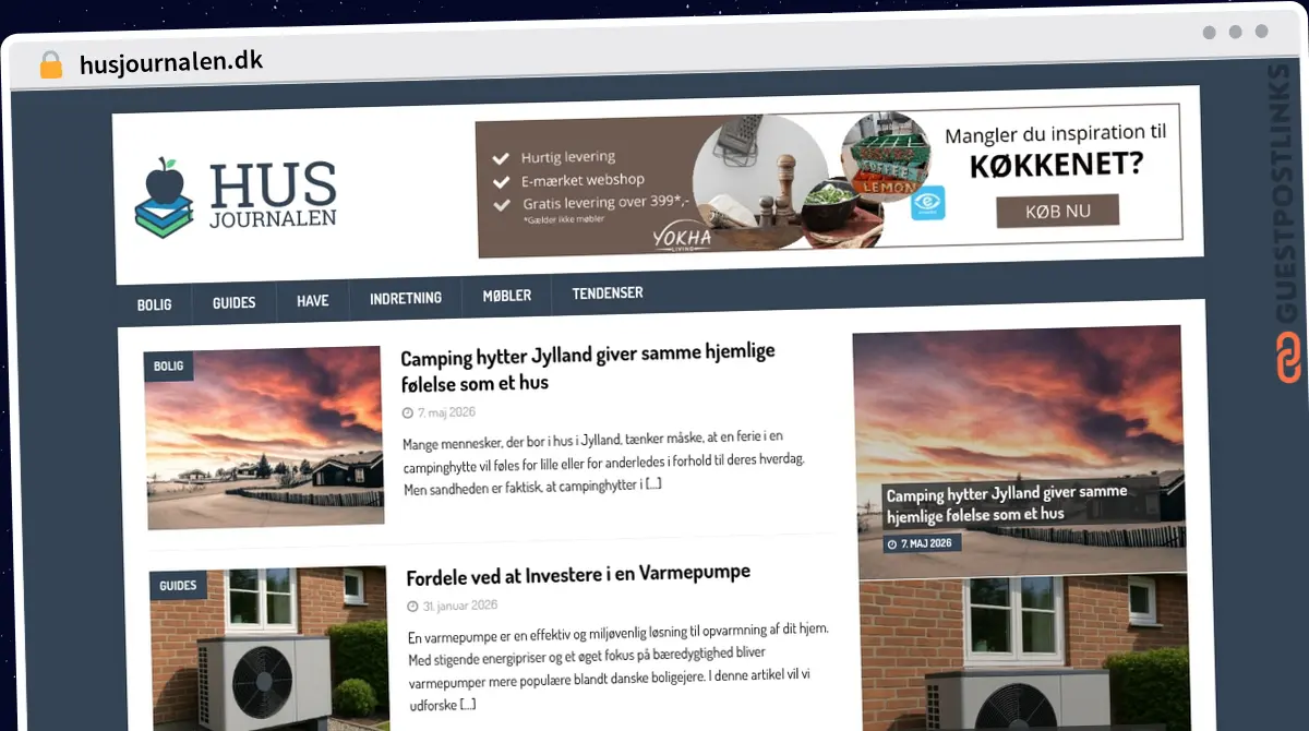 Publish Guest Post on husjournalen.dk