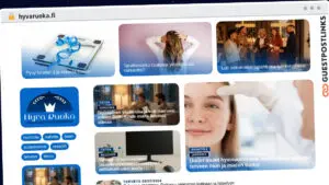 Publish Guest Post on hyvaruoka.fi