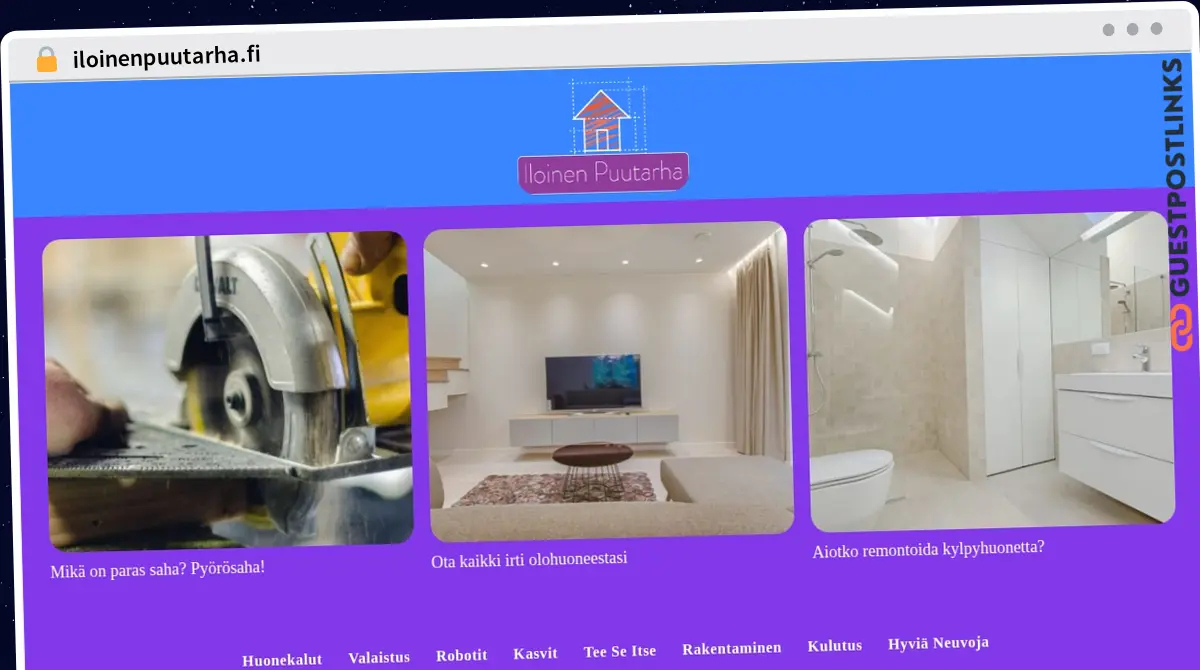 Publish Guest Post on iloinenpuutarha.fi