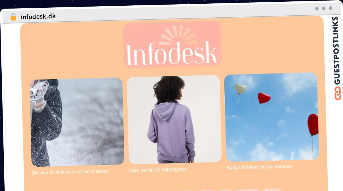 Publish Guest Post on infodesk.dk