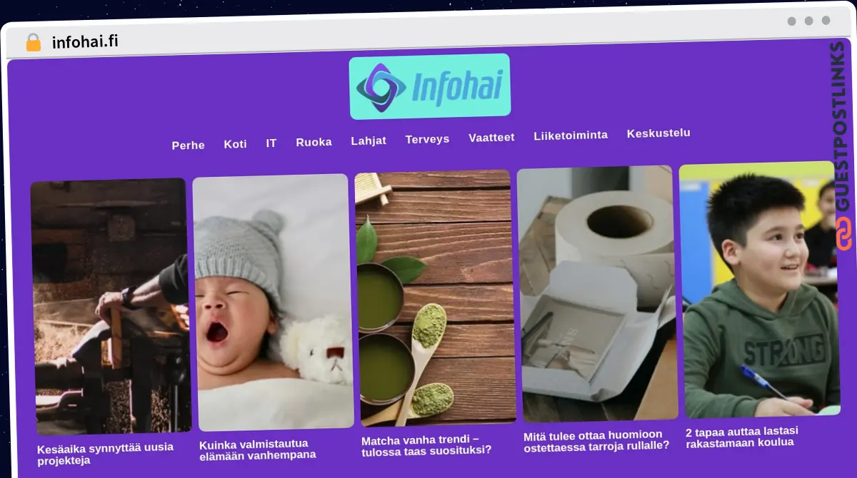 Publish Guest Post on infohai.fi
