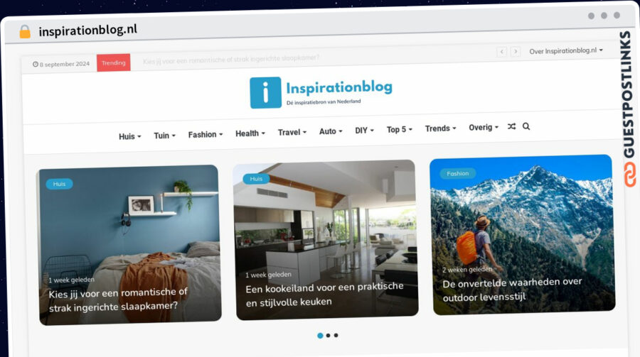 Publish Guest Post on inspirationblog.nl