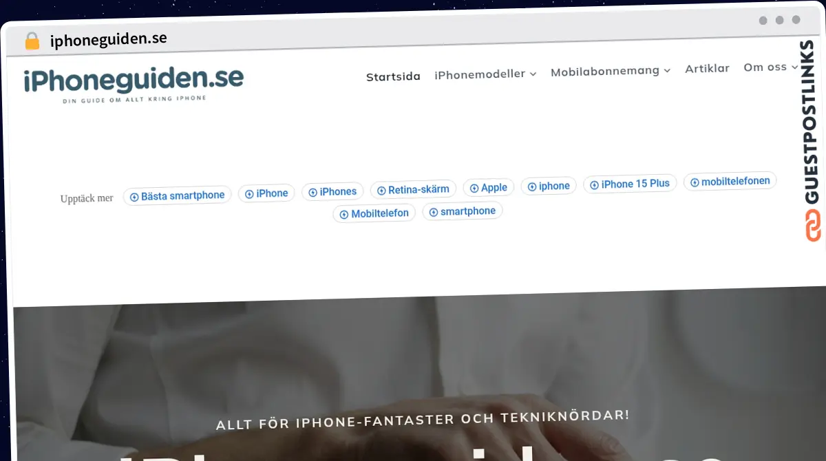 Publish Guest Post on iphoneguiden.se