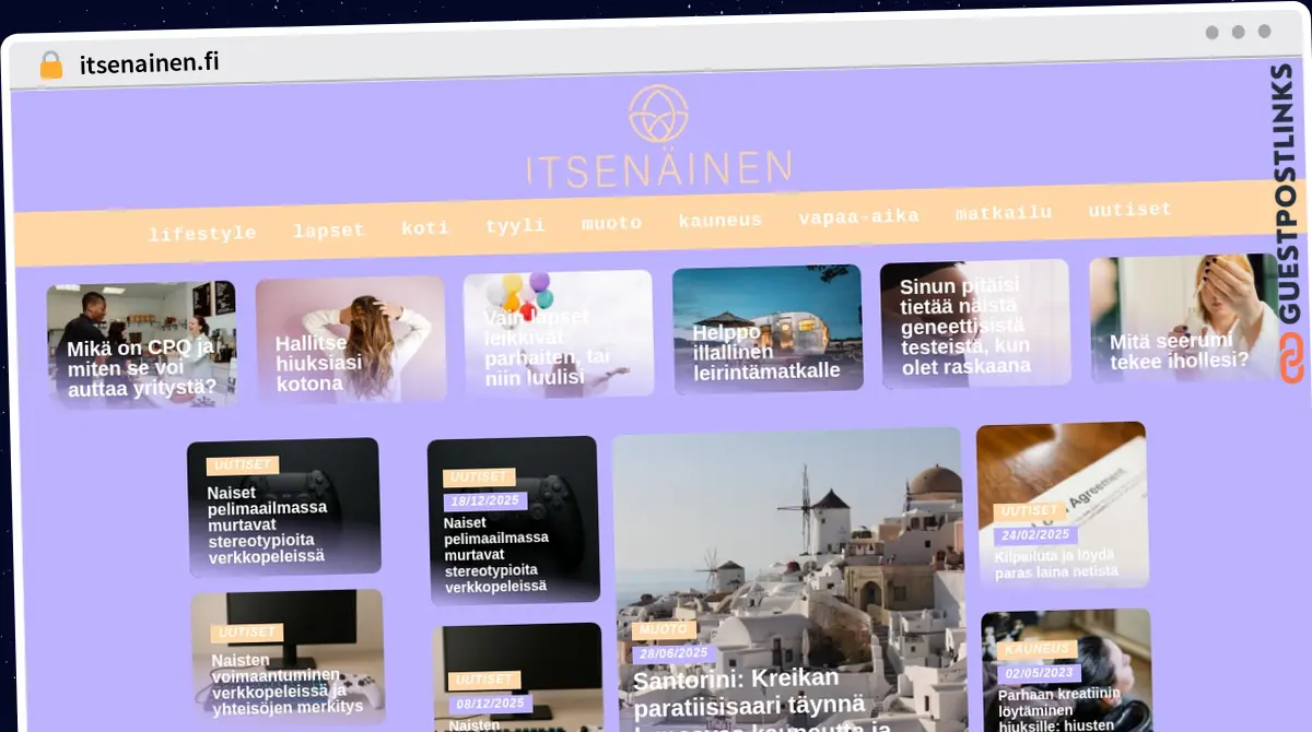 Publish Guest Post on itsenainen.fi