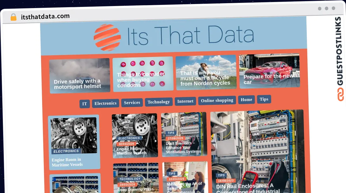 Publish Guest Post on itsthatdata.com