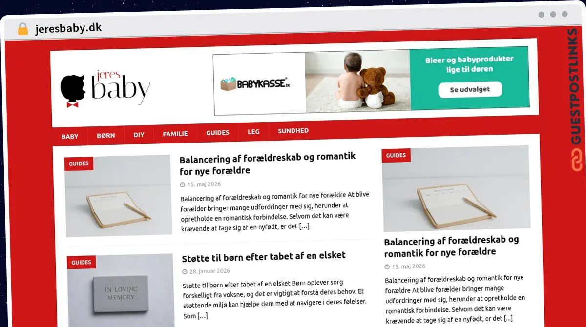 Publish Guest Post on jeresbaby.dk