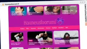 Publish Guest Post on kauneusfoorumi.fi