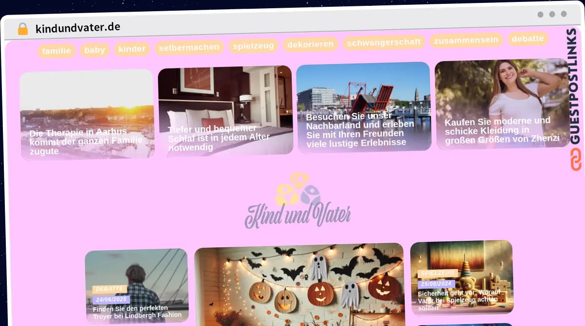 Publish Guest Post on kindundvater.de