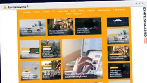 Publish Guest Post on kolmekaveria.fi