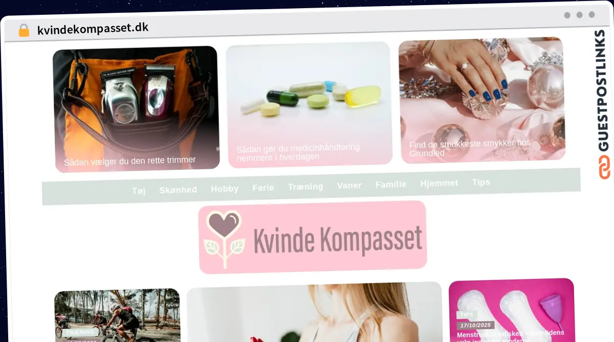 Publish Guest Post on kvindekompasset.dk
