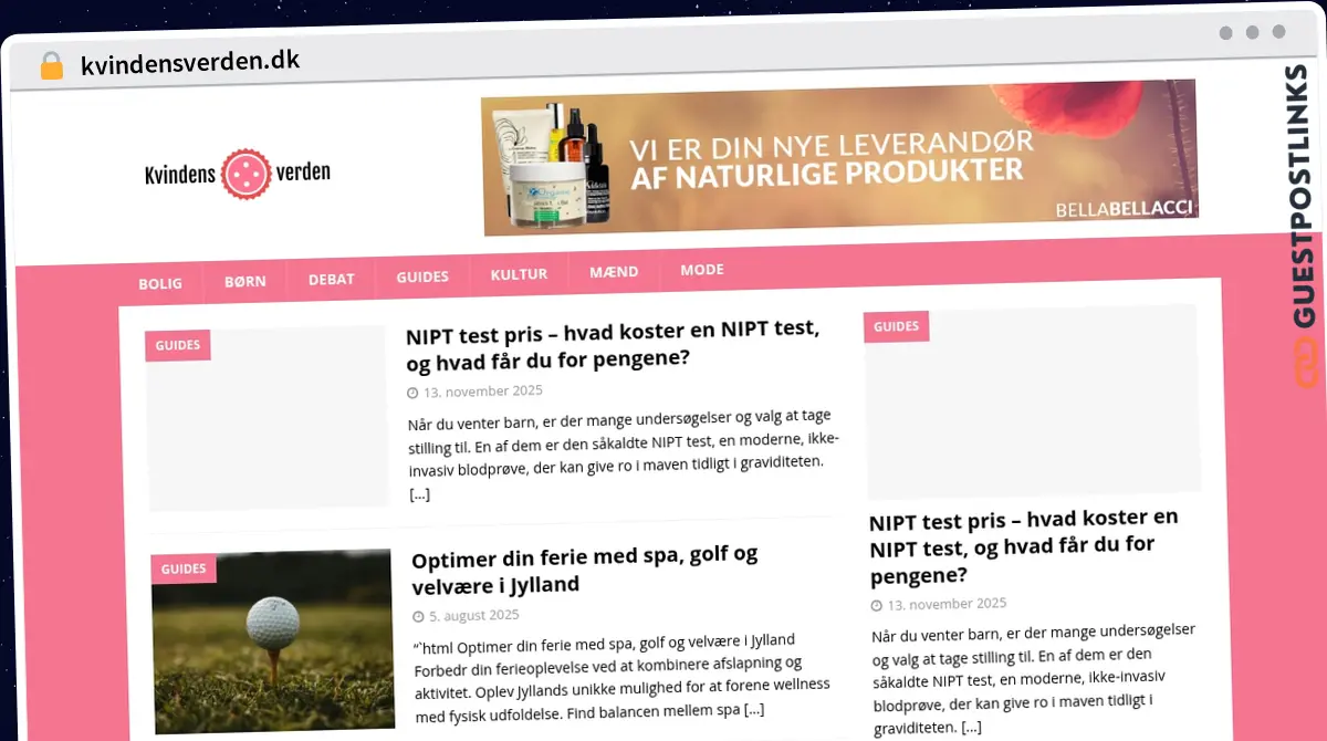 Publish Guest Post on kvindensverden.dk