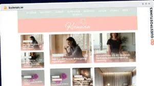 Publish Guest Post on kvinnan.se