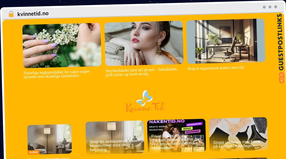 Publish Guest Post on kvinnetid.no