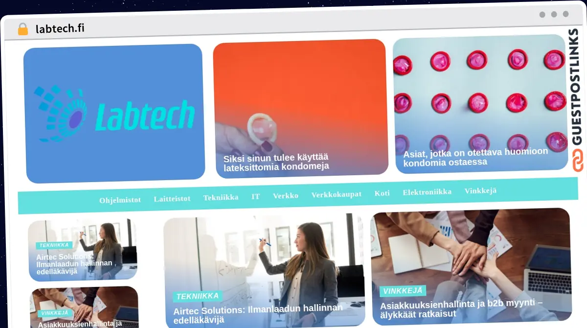Publish Guest Post on labtech.fi