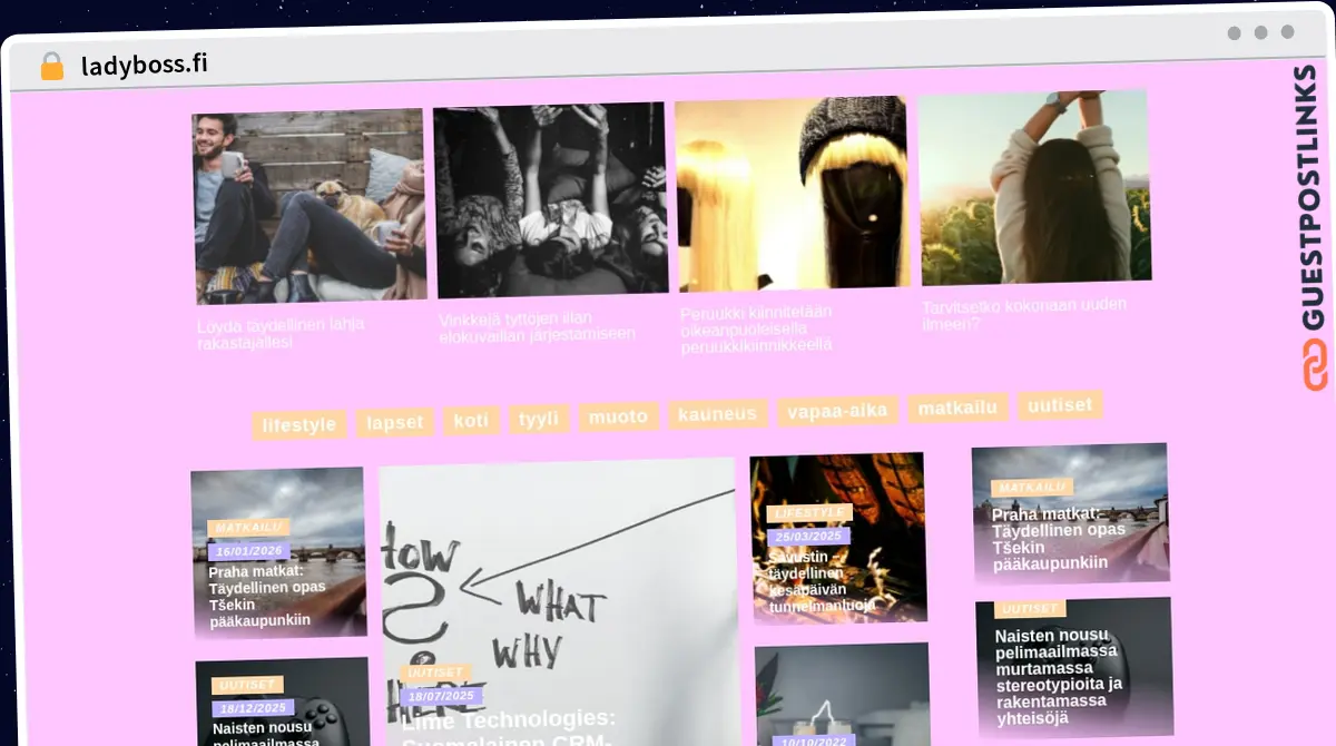 Publish Guest Post on ladyboss.fi