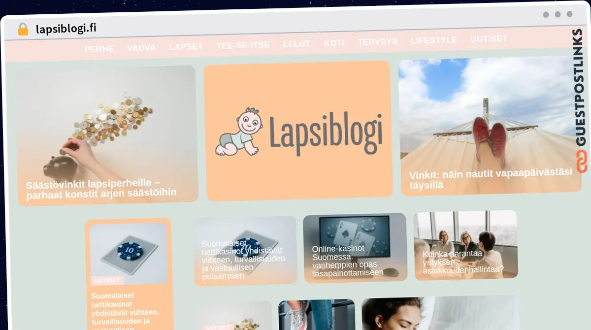 Publish Guest Post on lapsiblogi.fi
