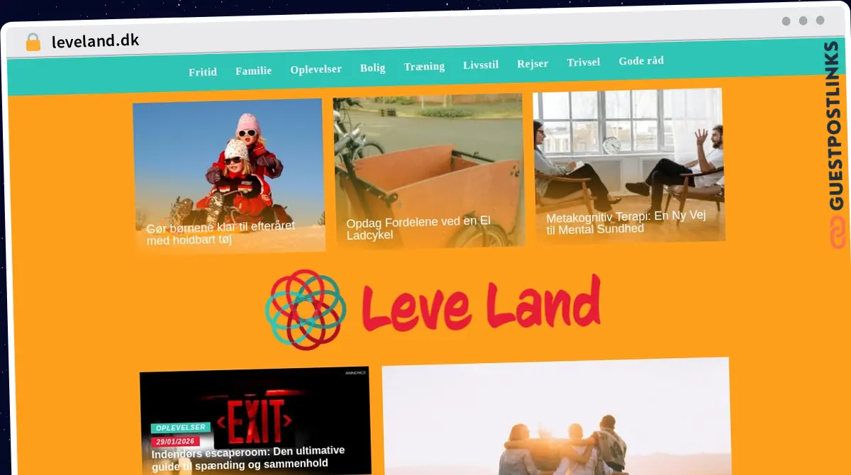 Publish Guest Post on leveland.dk