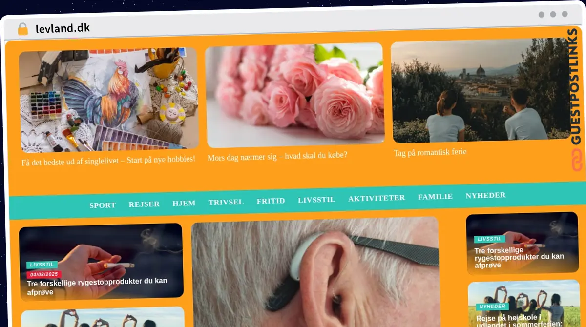 Publish Guest Post on levland.dk