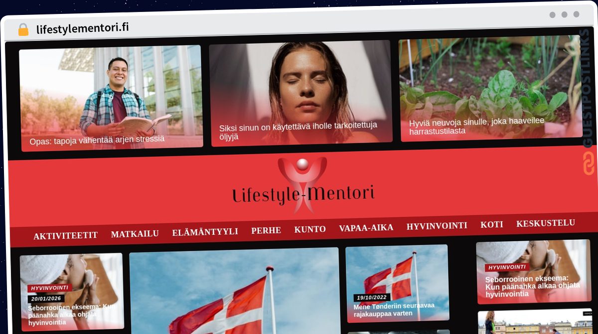 Publish Guest Post on lifestylementori.fi