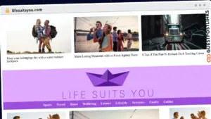 Publish Guest Post on lifesuitsyou.com