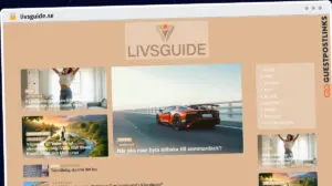 Publish Guest Post on livsguide.se