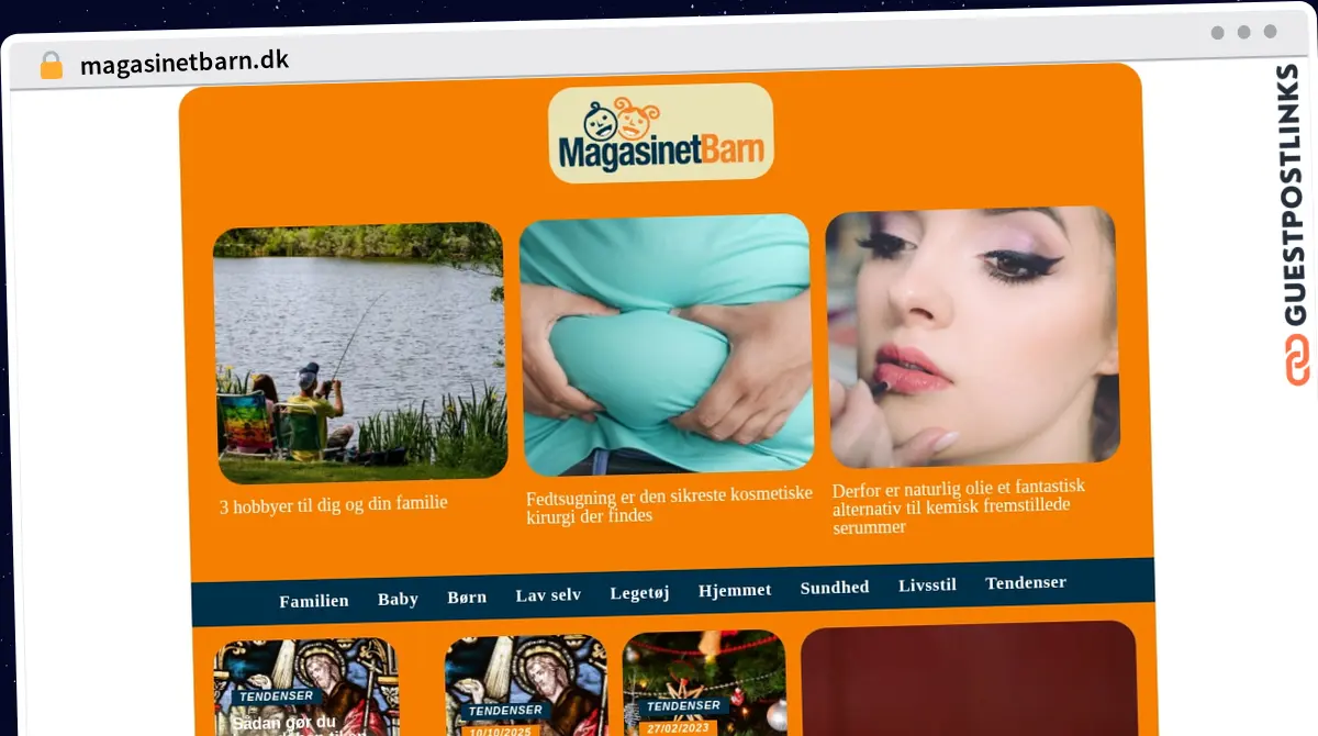 Publish Guest Post on magasinetbarn.dk