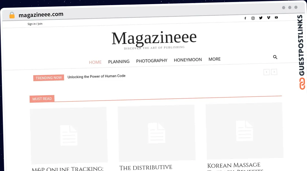 Publish Guest Post on magazineee.com