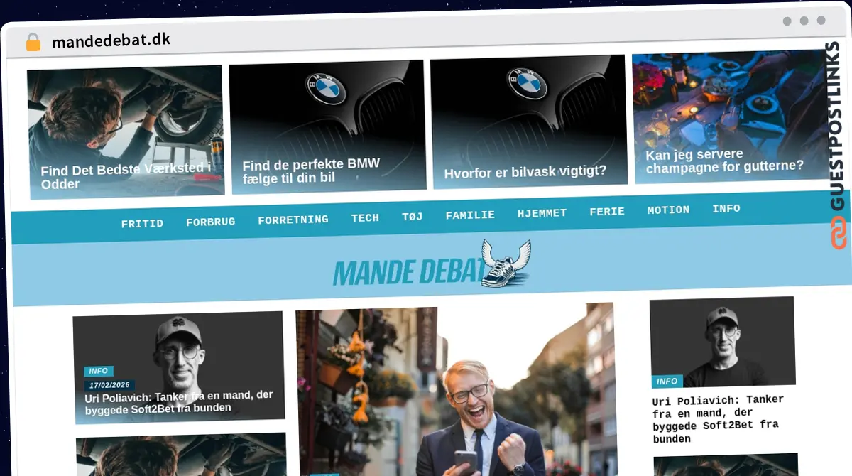 Publish Guest Post on mandedebat.dk