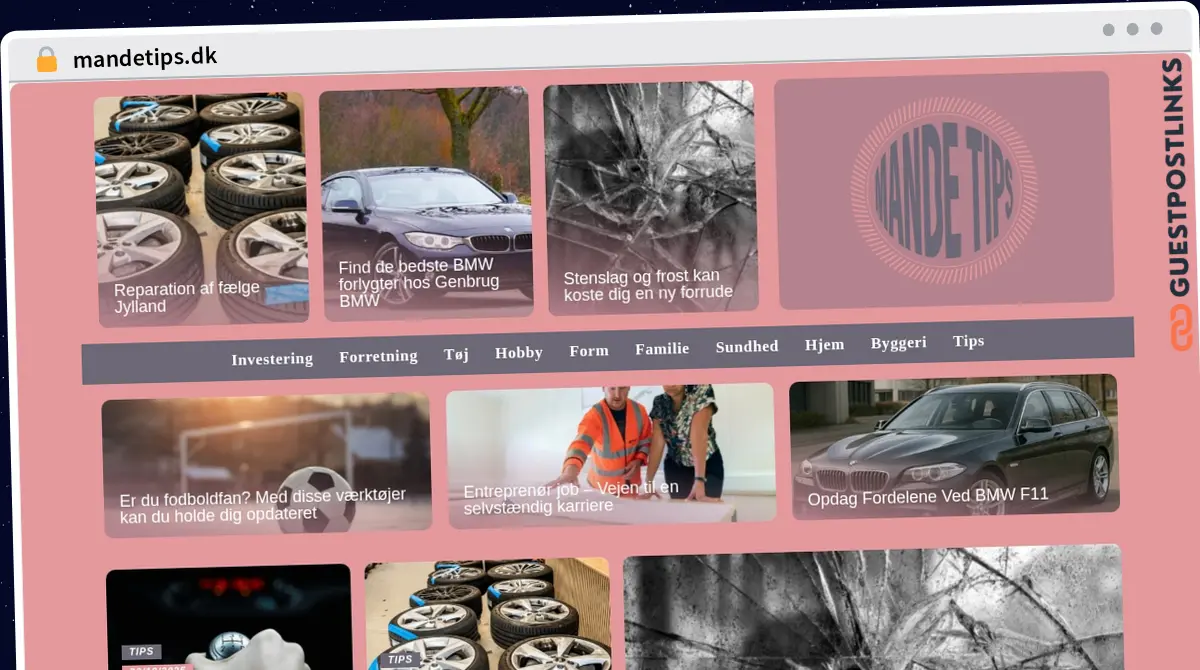 Publish Guest Post on mandetips.dk