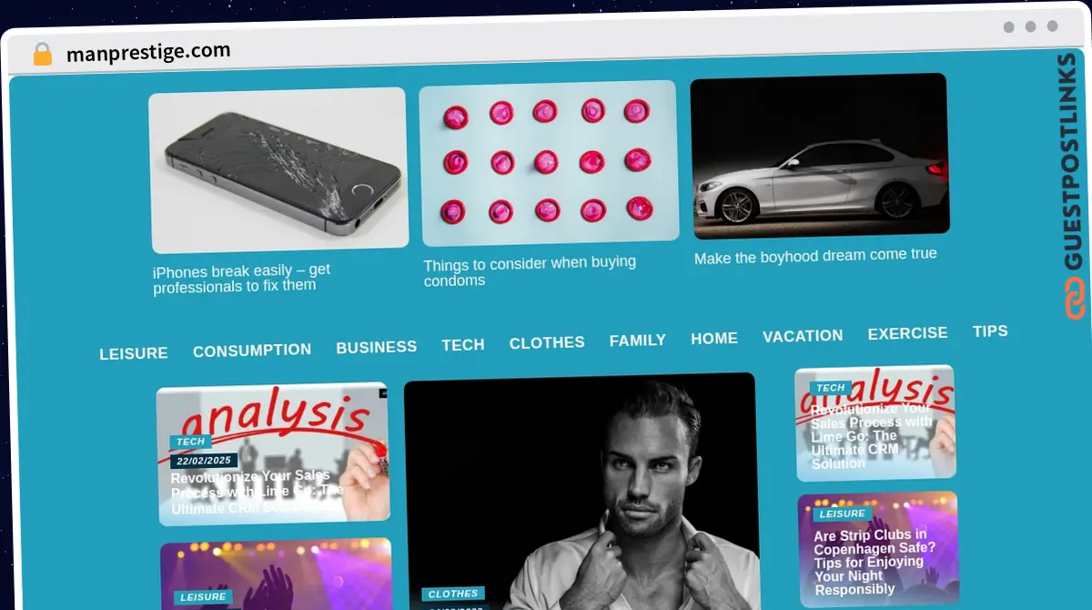 Publish Guest Post on manprestige.com