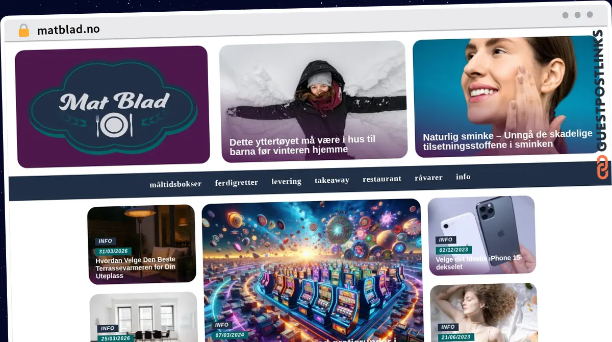 Publish Guest Post on matblad.no