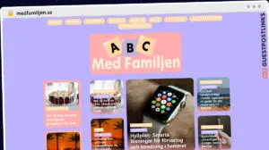 Publish Guest Post on medfamiljen.se