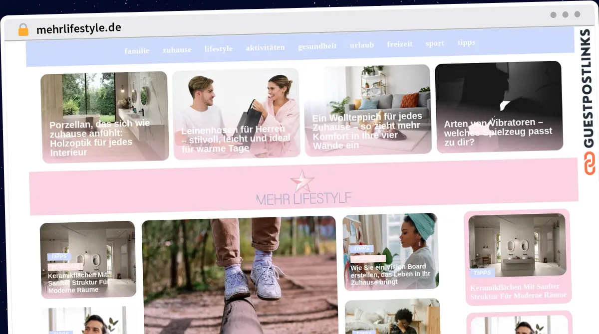 Publish Guest Post on mehrlifestyle.de